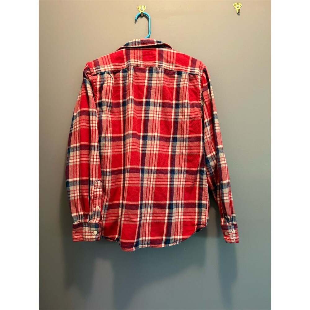 Old Navy Vintage Men's Plaid Flannel Button-Up Shirt Size M Fisherman - Picture 7 of 9